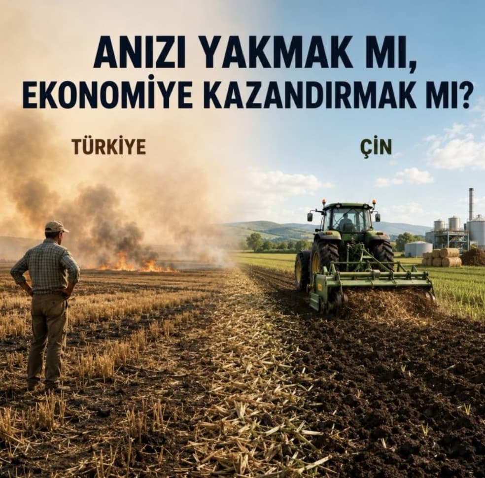 🌾🔥 Anızı yakmak mı, ekonomiye kazandırmak mı? Türkiye ve Çin örneği