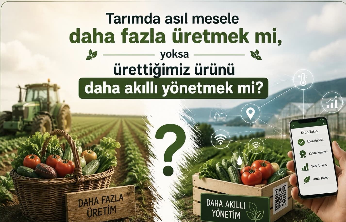 🌱 Tarımda asıl mesele daha fazla üretmek mi, yoksa ürettiğimiz ürünü daha akıllı yönetmek mi?